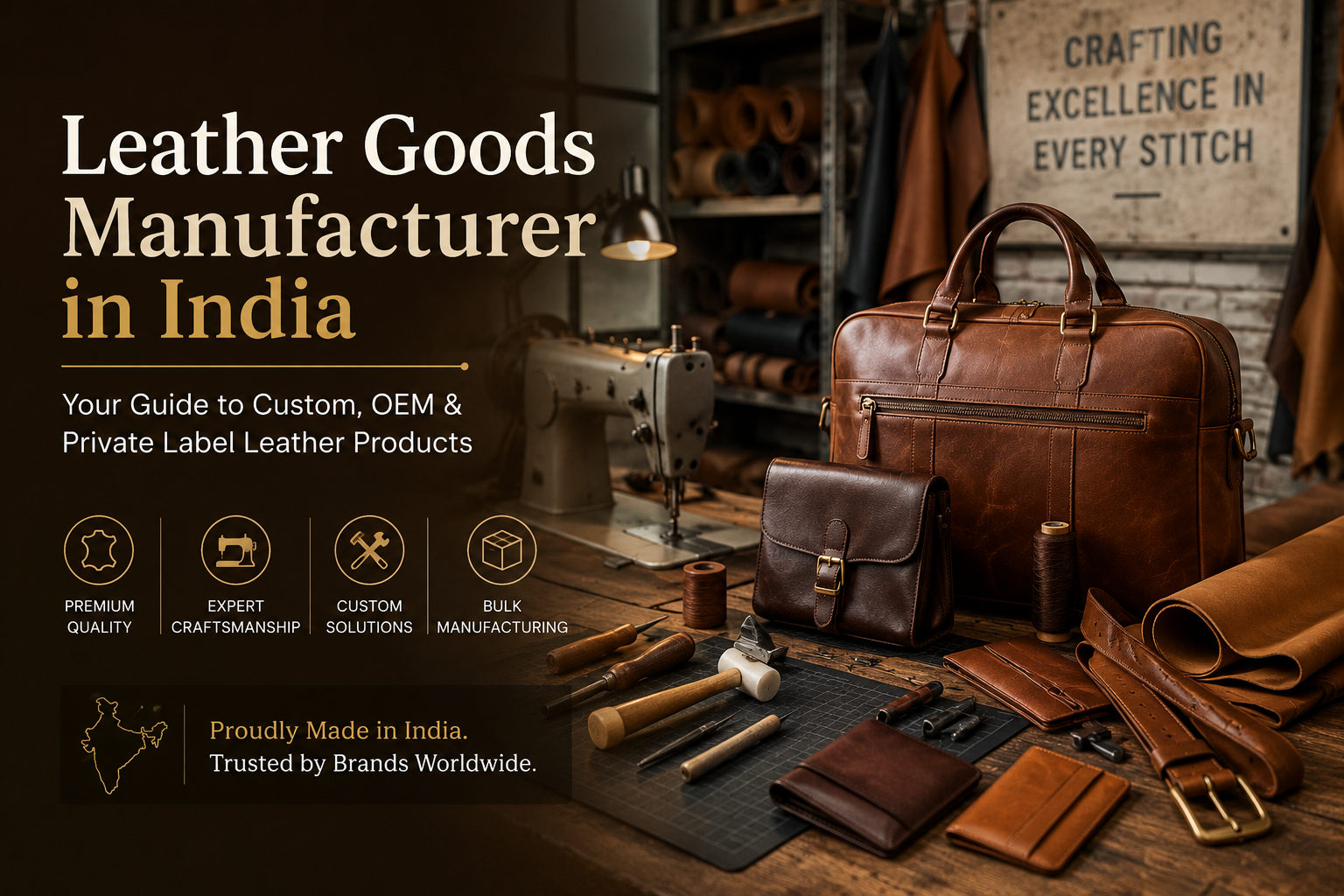 Leather Goods Manufacturer in India: A Complete Guide for Brands & Businesses