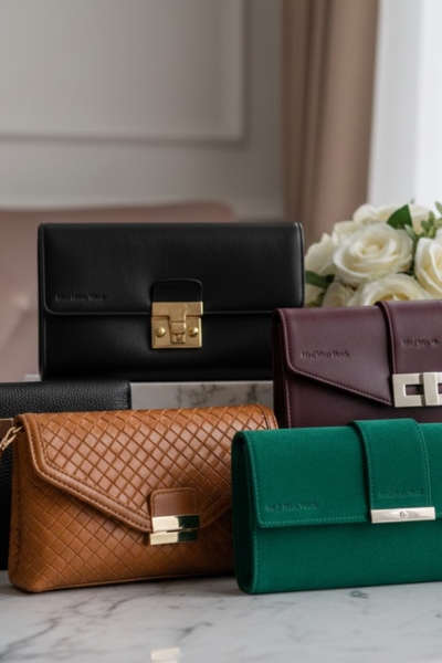 Ladies Leather Clutch Purse