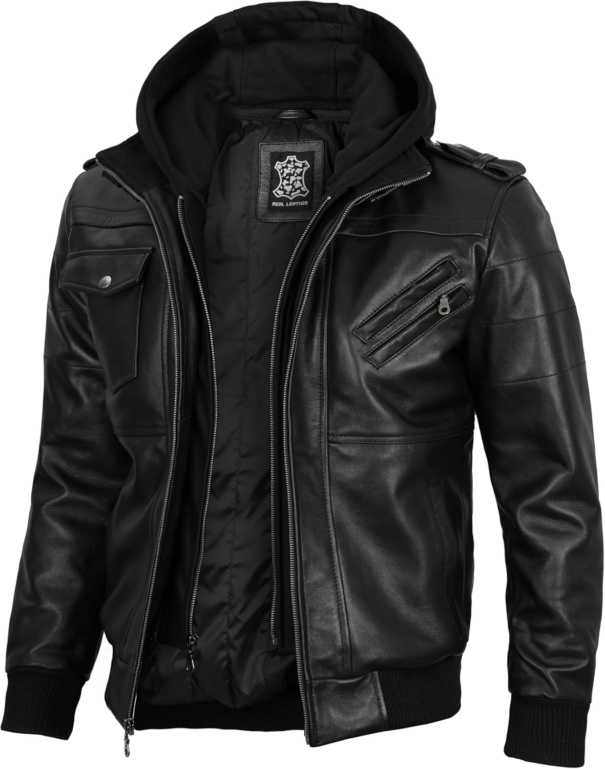 Hooded Leather Jackets