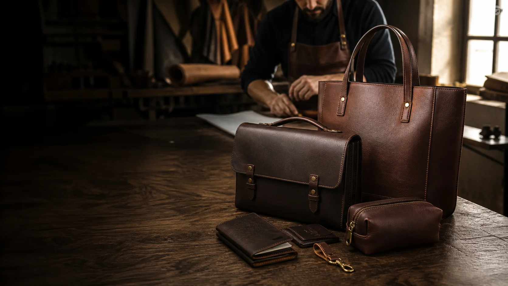 Premium leather goods manufacturing collection