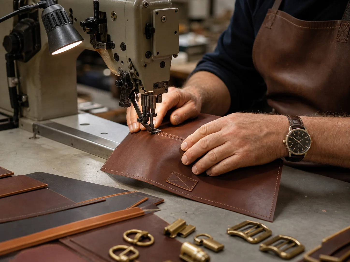Leather product manufacturing process
